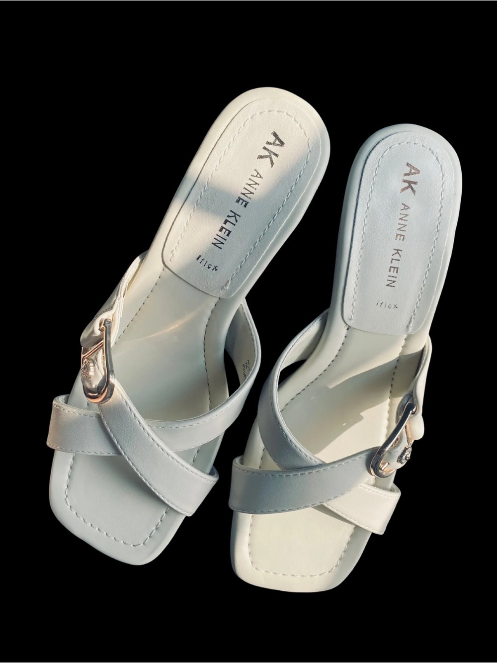 Anne Klein Cream Jassie Slide Sandal Size 7M - Picture 2 of 10